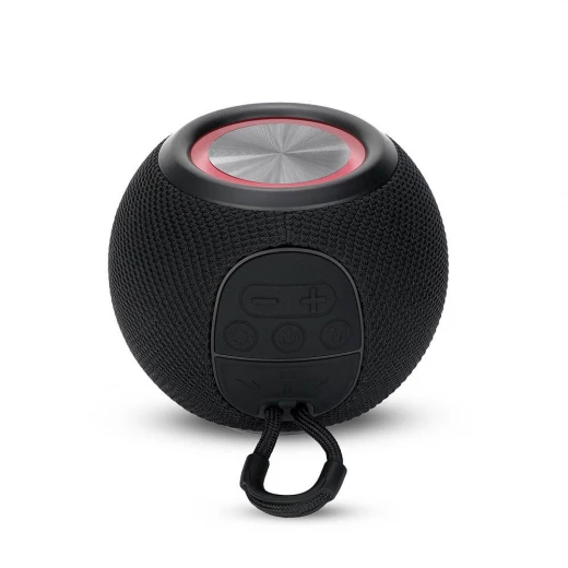 مكبر صوت Orb اللاسلكي المحمول لون برتقالي، أضواء LED متغيرة الألوان - Image 3