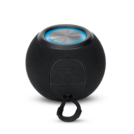 مكبر صوت Orb اللاسلكي المحمول لون برتقالي، أضواء LED متغيرة الألوان - Image 2