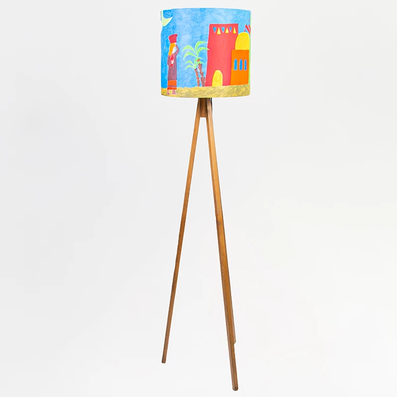 Artistic Floor Lamp: Inspired by Pediatric Cancer Patients at KHCC – "House with Kid" Design - King Hussein Cancer Foundation