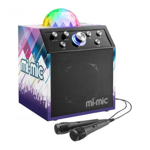 Mi Mic TY6088A Bluetooth Karaoke System Black, LED Party Lights, 10W Output - Image 4