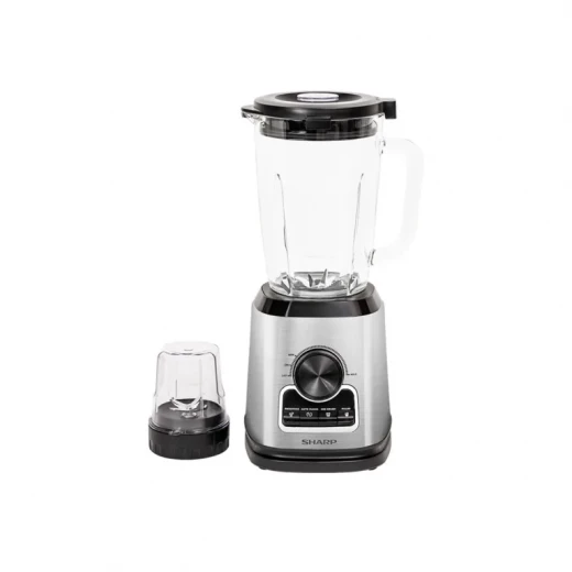 Sharp Blender 1.75L 1000W With Grinder – Powerful Kitchen Blender With Glass Jug, Ice Crushing, Variable Speed Control, Stainless Steel Blades, Smoothie Maker And Spice Grinder For Juices And Shakes Sharp Blender 1.75L 1000W With Grinder – Powerful Kitchen Blender With Glass Jug, Ice Crushing, Variable Speed Control, Stainless Steel Blades, Smoothie Maker And Spice Grinder For Juices And Shakes