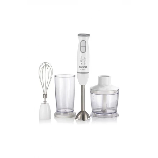 Gorenje HBC564QW Hand Blender 500W With Chopper And Whisk – Immersion Stick Blender With 0.5L Bowl, Stainless Steel Double Blade, Variable Speed Control, Pulse Function For Smoothies, Soups And Baby Food Gorenje HBC564QW Hand Blender 500W With Chopper And Whisk – Immersion Stick Blender With 0.5L Bowl, Stainless Steel Double Blade, Variable Speed Control, Pulse Function For Smoothies, Soups And Baby Food
