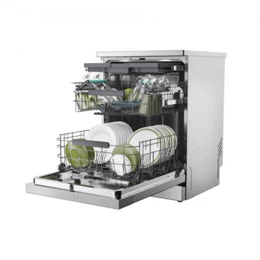 Candy CNF 4A4S3PSX Freestanding Dishwasher 14 Place Settings – A Energy Class, Wi‑Fi & Bluetooth Smart Control, Maxi Tub, PowerWash & Dry 35’, 49’ Rapid, Third Rack, Auto Cycles, Low Noise 44 dB - Candy - Image 2