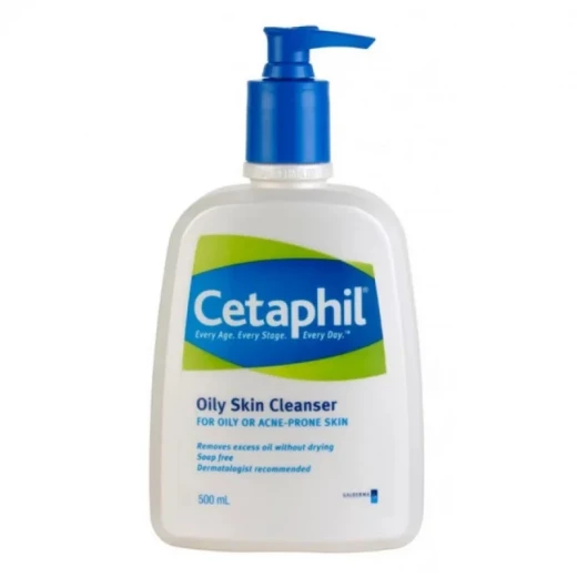 Cetaphil Oily Skin Cleanser 500ml Gentle Foaming Action for Combination to Oily Skin