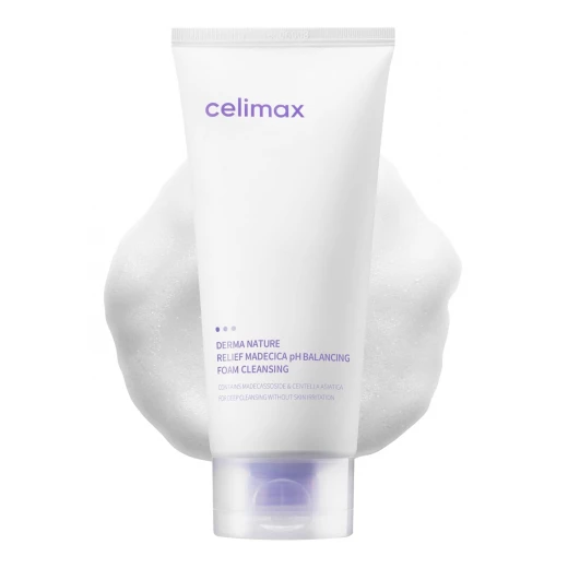 Celimax Derma Nature Relief Madecica pH Balancing Foam Cleanser 150ml, Gentle Face Wash Celimax Derma Nature Relief Madecica pH Balancing Foam Cleanser 150ml, Gentle Face Wash