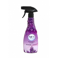 Aquarosh Lavender Multi-Purpose Air Freshener 450 ml – Refreshing spray with long-lasting calming lavender fragrance, ideal for home, fabrics, and surfaces, delivering a clean and pleasant atmosphere throughout your space