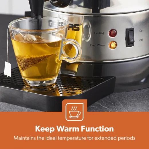 Geepas 6.8L Water Boiler – Stainless Steel Body, Auto & Reset Thermostat, High Energy Efficiency, Fast Boiling, Ideal for Home, Hotels & Hospitals, 22.5 cm Diameter - GEEPAS - Image 8