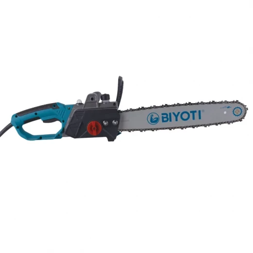 BIYOTI BYT-713 Electric Chain Saw 2500W with powerful copper motor and 16 inch bar delivers strong and efficient cutting performance. Ideal for wood cutting, farming, and heavy-duty use. - BIYOTI - Image 2