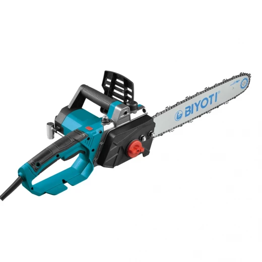 BIYOTI BYT-713 Electric Chain Saw 2500W with powerful copper motor and 16 inch bar delivers strong and efficient cutting performance. Ideal for wood cutting, farming, and heavy-duty use. BIYOTI BYT-713 Electric Chain Saw 2500W with powerful copper motor and 16 inch bar delivers strong and efficient cutting performance. Ideal for wood cutting, farming, and heavy-duty use.