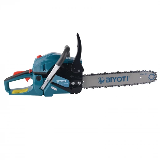 BIYOTI BYT-GS228 Gasoline Chainsaw 58cc Engine 18 Inch Bar for Wood CuttingBIYOTI BYT-GS228 Gasoline Chainsaw 58cc with 18 inch bar delivers powerful wood cutting performance. High efficiency, durable design, farming, and professional use BIYOTI BYT-GS228 Gasoline Chainsaw 58cc Engine 18 Inch Bar for Wood CuttingBIYOTI BYT-GS228 Gasoline Chainsaw 58cc with 18 inch bar delivers powerful wood cutting performance. High efficiency, durable design, farming, and professional use