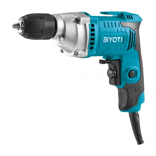 BIYOTI BYT-1305 Electric Drill 650W with powerful motor, variable speed control, and 10mm chuck delivers precise drilling performance. Durable, efficient, ideal for home and professional use. BIYOTI BYT-1305 Electric Drill 650W with powerful motor, variable speed control, and 10mm chuck delivers precise drilling performance. Durable, efficient, ideal for home and professional use.