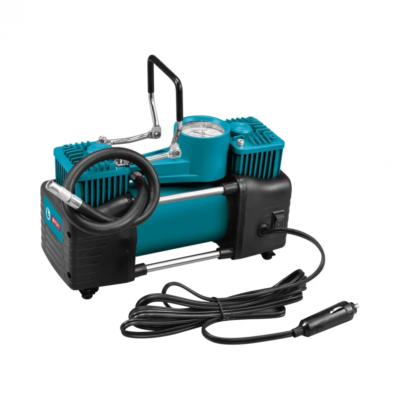 BIYOTI Cordless Electric Air Compressor 300W 12V delivers fast and efficient inflation for car tires and inflatables. Portable, lightweight, and easy to use, ideal for travel, emergencies, and home use. - BIYOTI