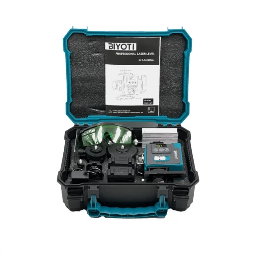 BIYOTI BYT-4D20LLS Laser Level 4D 16-Line Green Beam delivers precise leveling with self-leveling feature. High visibility green laser, durable design, ideal for construction, installation, and professional use. - BIYOTI - Image 4