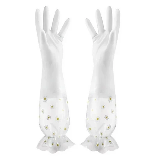 Neo Elbow-Length Kitchen Gloves – Waterproof rubber for wet and dry use, pack of 2, provides full hand and arm protection during cleaning and dishwashing, durable, comfortable with a secure grip for everyday use - Kitchen house - Image 2