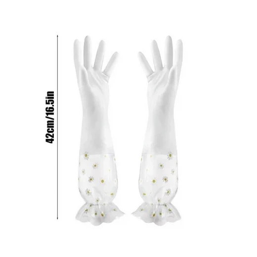 Neo Elbow-Length Kitchen Gloves – Waterproof rubber for wet and dry use, pack of 2, provides full hand and arm protection during cleaning and dishwashing, durable, comfortable with a secure grip for everyday use - Kitchen house - Image 3