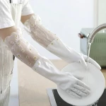 Neo Elbow-Length Kitchen Gloves – Waterproof rubber for wet and dry use, pack of 2, provides full hand and arm protection during cleaning and dishwashing, durable, comfortable with a secure grip for everyday use - Kitchen house