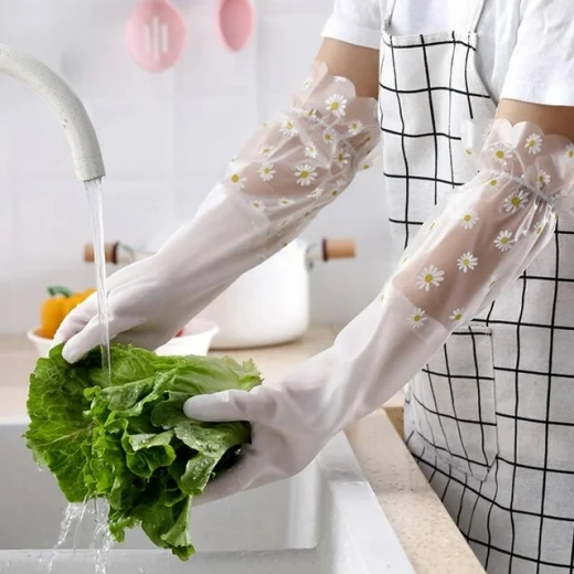 Neo Elbow-Length Kitchen Gloves – Waterproof rubber for wet and dry use, pack of 2, provides full hand and arm protection during cleaning and dishwashing, durable, comfortable with a secure grip for everyday use - Kitchen house - Image 6