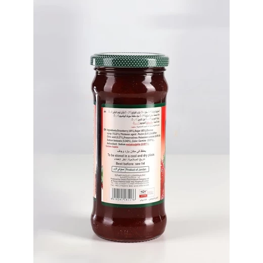 مربى فراولة درة 430 جرام، انتشار فاكهة لذيذ، مثالي للإفطار، مجموعة من 12 - Image 2