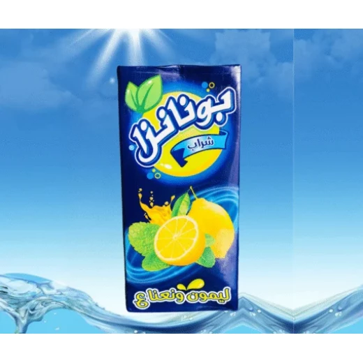 Bonanza Refreshing Lemon and Mint Juice with Added Vitamin C, 1 Liter Bottle for Ultimate Hydration and Invigorating Taste, Perfect for Everyday Enjoyment - Image 2