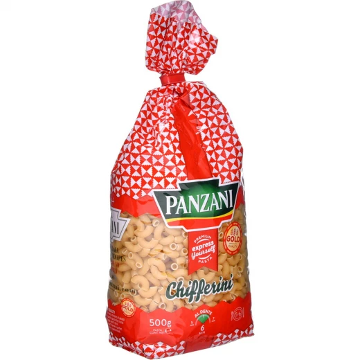 Panzani Chifferini Pasta 500g, Durum Wheat Semolina, Quick Cooking - Image 2