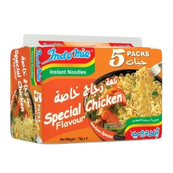 Indomie Noodles Special Chicken Flavor 5 Pack 75g Each Quick & Easy Meal Instant Noodles Convenient Food Lunch Dinner Option Delicious Taste Ready in Minutes Bulk Pack for Pantry