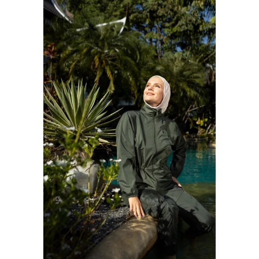 Burkini in Dusky Olive – Modest Swimsuit Set – Quick Dry and Comfortable – Size XLarge – Practical and Stylish Design for All Water Activities - Burkini - Image 4