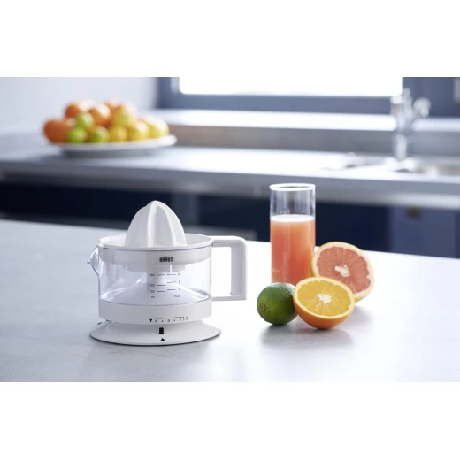Braun TributeCollection CJ3000WH Citrus Juicer for Effortless Fresh Juice Extraction, Compact 0.35L Capacity, White Design, Easy to Clean and Assemble for Daily Use and Enjoyment - Braun - Image 5