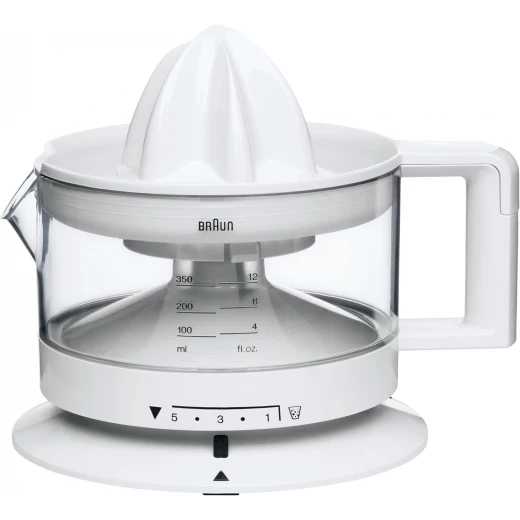 Braun TributeCollection CJ3000WH Citrus Juicer for Effortless Fresh Juice Extraction, Compact 0.35L Capacity, White Design, Easy to Clean and Assemble for Daily Use and Enjoyment Braun TributeCollection CJ3000WH Citrus Juicer for Effortless Fresh Juice Extraction, Compact 0.35L Capacity, White Design, Easy to Clean and Assemble for Daily Use and Enjoyment