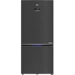 ثلاجة بيكو RCNE730E40SXBR بارتفاع 193 سم باللون الداكن إنوكس وتصنيف طاقة A+، سعة كبيرة مع تقنية تبريد متقدمة، استهلاك موفر للطاقة وتصميم عصري أنيق مناسب للاستخدام اليومي - بيكو