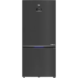 ثلاجة بيكو RCNE730E40SXBR بارتفاع 193 سم باللون الداكن إنوكس وتصنيف طاقة A+، سعة كبيرة مع تقنية تبريد متقدمة، استهلاك موفر للطاقة وتصميم عصري أنيق مناسب للاستخدام اليومي