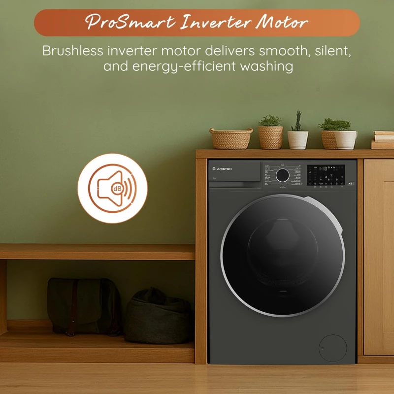 Ariston 10KG Front Load Washing Machine 1400RPM with Steam Therapy, ProSmart Inverter Motor, WiFi Home Whiz App, Add Garment, Mini 14 Quick Wash, Made in Turkey, Manhattan Gray ARWF 10143D MMJ | Home & Kitchen | Large Appliances | Washing Machines & Dryer Ariston 10KG Front Load Washing Machine 1400RPM with Steam Therapy, ProSmart Inverter Motor, WiFi Home Whiz App, Add Garment, Mini 14 Quick Wash, Made in Turkey, Manhattan Gray ARWF 10143D MMJ | Home & Kitchen | Large Appliances | Washing Machines & Dryer