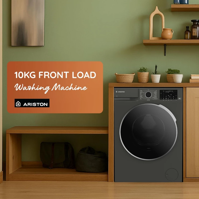 Ariston 10KG Front Load Washing Machine 1400RPM with Steam Therapy, ProSmart Inverter Motor, WiFi Home Whiz App, Add Garment, Mini 14 Quick Wash, Made in Turkey, Manhattan Gray ARWF 10143D MMJ | Home & Kitchen | Large Appliances | Washing Machines & Dryer Ariston 10KG Front Load Washing Machine 1400RPM with Steam Therapy, ProSmart Inverter Motor, WiFi Home Whiz App, Add Garment, Mini 14 Quick Wash, Made in Turkey, Manhattan Gray ARWF 10143D MMJ | Home & Kitchen | Large Appliances | Washing Machines & Dryer