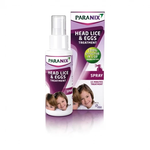بخاخ Paranix لعلاج القمل والصيبان 100 مل – علاج فعال وسريع للقضاء على القمل وبيضه، لطيف على الشعر وفروة الرأس، سهل الاستخدام ويمنح حماية موثوقة وآمنة بخاخ Paranix لعلاج القمل والصيبان 100 مل – علاج فعال وسريع للقضاء على القمل وبيضه، لطيف على الشعر وفروة الرأس، سهل الاستخدام ويمنح حماية موثوقة وآمنة
