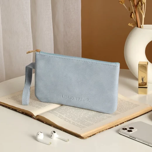 Women's Buckle Wallet in Stunning Blue PU Leather, Featuring a Secure Buckle Closure and Stylish Design, Measuring 19cm x 11.5cm x 2cm, Perfect for Everyday Use Women's Buckle Wallet in Stunning Blue PU Leather, Featuring a Secure Buckle Closure and Stylish Design, Measuring 19cm x 11.5cm x 2cm, Perfect for Everyday Use