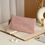 Women's Buckle Wallet in Stunning Pink PU Leather, Featuring a Secure Buckle Closure and Stylish Design, Measuring 19cm x 11.5cm x 2cm, Perfect for Everyday Use - Lolo shop accessories