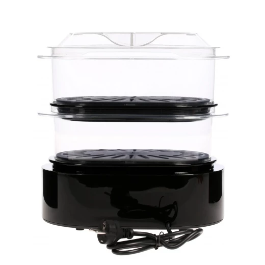 قدر بخار براون Identity Collection FS 5100 باللون الأسود، مؤقت سهل الاستخدام، 3 طبقات للطهي بالبخار، تصميم عملي لتحضير طعام صحي وشهي مع الحفاظ على العناصر الغذائية - Image 2