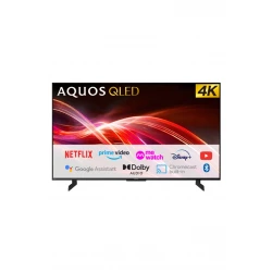 شاشة شارب 98 بوصة Google TV QLED بدقة 4K ألترا HD موديل 4T-C98HN7000X بتقنية كوانتم دوت 144Hz مع دولبي فيجن ودولبي أتموس شاشة ذكي للألعاب مع مساعد Google وتحكم صوتي بدون استخدام اليدين وشاشة سينما منزلية