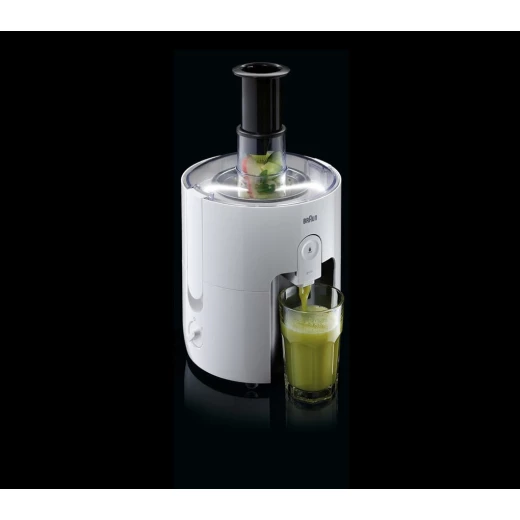 Braun PurEase SJ3100 Spin Juicer White 500W with FastXtract technology, fast and efficient juice extraction, compact and easy-to-use design, ideal for fresh fruit and vegetable juices at home daily - Image 2