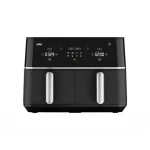 قلاية هوائية براون TwinCook 5 TD5030I أسود بسعة 10 لتر بسلتين مزدوجتين، شاشة رقمية وتحكم ذكي، طهي صحي بدون زيت أو بكمية قليلة، مثالية للقلي والشوي وإعداد وجبتين في نفس الوقت بكفاءة عالية وسرعة