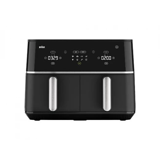 قلاية هوائية براون TwinCook 5 TD5030I أسود بسعة 10 لتر بسلتين مزدوجتين، شاشة رقمية وتحكم ذكي، طهي صحي بدون زيت أو بكمية قليلة، مثالية للقلي والشوي وإعداد وجبتين في نفس الوقت بكفاءة عالية وسرعة قلاية هوائية براون TwinCook 5 TD5030I أسود بسعة 10 لتر بسلتين مزدوجتين، شاشة رقمية وتحكم ذكي، طهي صحي بدون زيت أو بكمية قليلة، مثالية للقلي والشوي وإعداد وجبتين في نفس الوقت بكفاءة عالية وسرعة