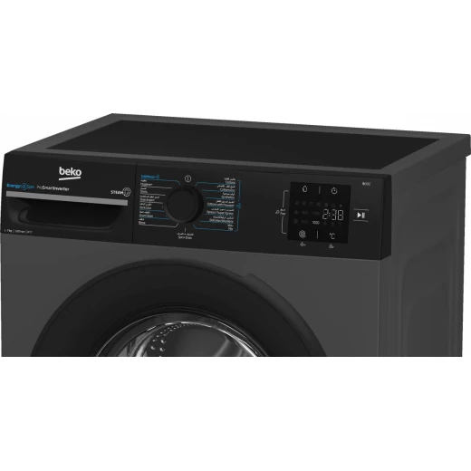 Beko Washing Machine 7kg Anthracite 1200 RPM Inverter A+++ Energy Efficient, powerful and quiet washing performance with multiple programs, low water and energy consumption, ideal for daily household laundry use - Beko - Image 7