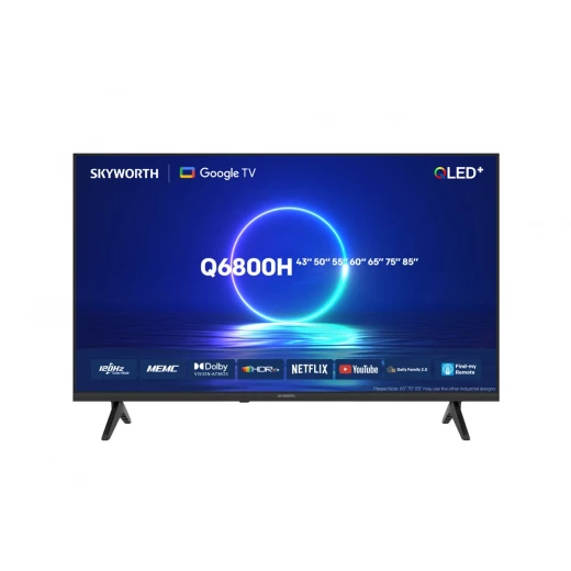 تلفزيون سكاي وورث 60 بوصة سمارت 4K QLED موديل 60Q6800H، شاشة Ultra HD بدقة عالية، تقنية Quantum Dot مع دعم HDR، ألوان واقعية وتباين قوي، نظام ذكي للتطبيقات والبث، تجربة مشاهدة سينمائية في المنزل - Image 8