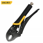 كماشة كبس Deli DL109110H مقاس 10 إنش فك منحني، أداة احترافية لأعمال الكهرباء، تصميم متين وقوي لثني وكبس الأسلاك بدقة، مقبض مريح غير قابل للانزلاق، مثالية للاستخدام الصناعي والمنزلي - ديلي