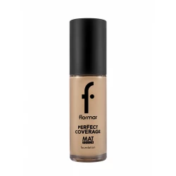 Flormar Mat Touch Foundation 301 Soft Beige, matte full coverage foundation, oil control formula, long-lasting finish, smooth flawless skin for all skin types