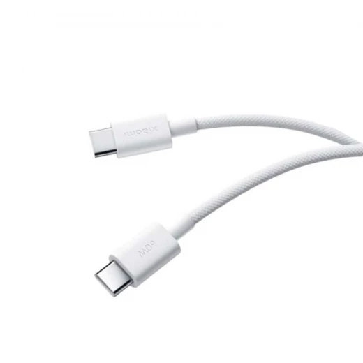 كابل شاومي USB-C إلى USB-C 3A مضفر 1 متر أبيض BHR0878GL شحن سريع 60 واط نقل بيانات سريع سلك متين عالي الجودة للهواتف والأجهزة اللوحية واللابتوب كابل شاومي USB-C إلى USB-C 3A مضفر 1 متر أبيض BHR0878GL شحن سريع 60 واط نقل بيانات سريع سلك متين عالي الجودة للهواتف والأجهزة اللوحية واللابتوب