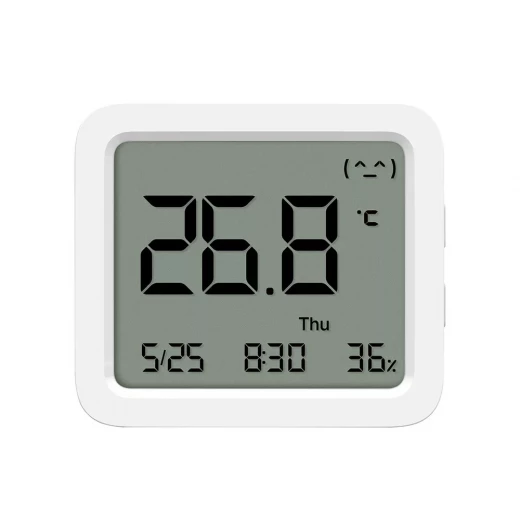 مقياس الحرارة والرطوبة شاومي 3 BHR9041GL شاشة LCD كبيرة و مستشعر دقيق بلوتوث عمر بطارية طويل جهاز ذكي لمراقبة المناخ المنزلي مقياس الحرارة والرطوبة شاومي 3 BHR9041GL شاشة LCD كبيرة و مستشعر دقيق بلوتوث عمر بطارية طويل جهاز ذكي لمراقبة المناخ المنزلي