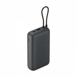 Xiaomi Power Bank 20000mAh with Integrated USB-C Cable BHR9740GL 22.5W Fast Charging Portable Charger High Capacity Battery Pack 3 Device Output Travel Safe Design