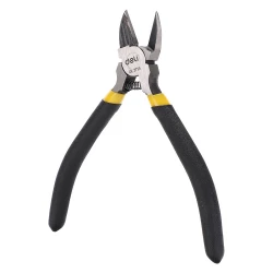 Deli EDL2715 5 Inch Plastic Cutting Nippers, High Carbon Steel, Anti-Slip Grip