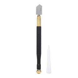 Deli Tools EDL2701 Diamond Glass Knife Professional Grade for Precise Glass Cutting 180mm Durable Construction, Ideal for DIY Projects and Crafts 180mm