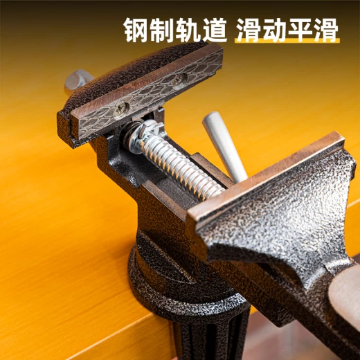 Deli Table Vise 70mm Opening Carpenter's Supplies Ductile Cast Iron Heavy Duty Clamping Jaw Suitable For Woodworking Metalworking And General Purpose Use - Deli - Image 2